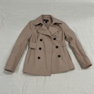 Beige Peacoat, barely worn, size 2